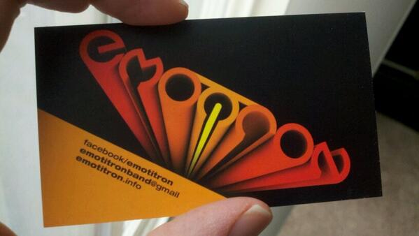 emotitronband's tweet photo. Temporary biz cards are in. Let us make with the business. http://t.co/DZY6LjtGkt