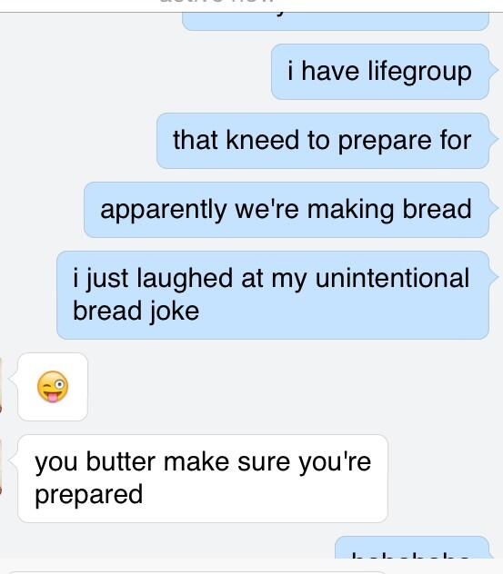 Hey <a href="/MidtownGroups/">Midtown LifeGroups</a> a silly typo proved a hilarious (to me) conversation #mannafromheaven