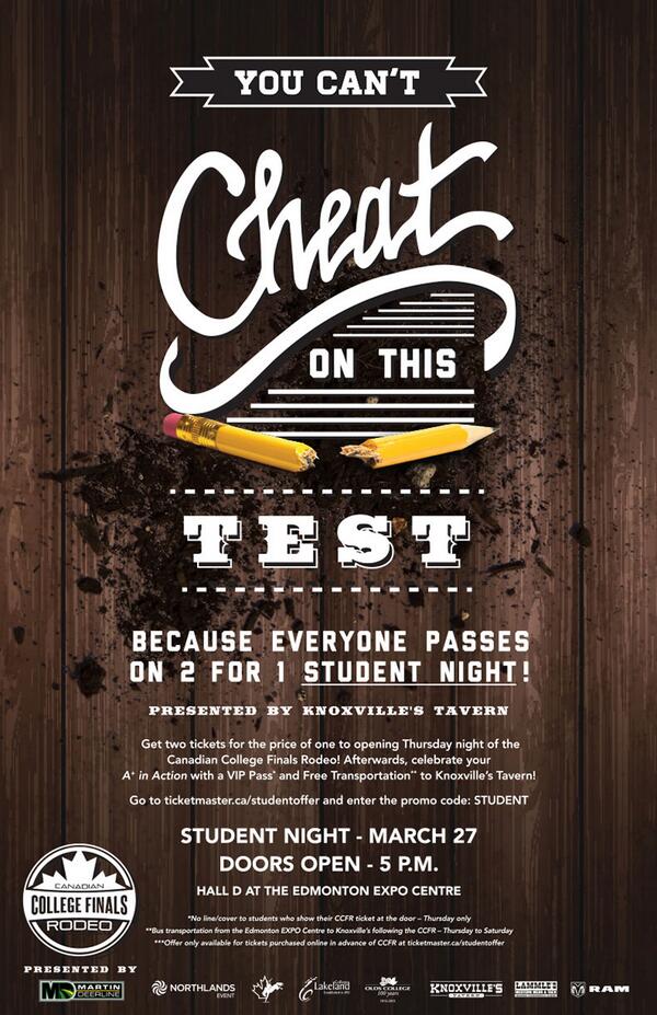 Thursday is a 2-for-1 Student Night Special at #CCFR14!  via <a href="/cfredmonton/">#CFR</a> #yeg #yegevents #NAIT #ualberta <a href="/MacEwanU/">MacEwan University</a>