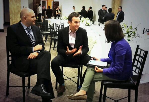 CAMTIC's tweet image. Marco Monge de Semdrive y Karl Noakes de @MicrosoftCR en entrevista con  @revistaitnow @CAMTIC #PresidentsClub