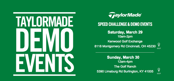 golfnky's tweet photo. Join us Saturday &amp; Sunday to get back in the "swing" this spring at our Free @TaylorMadeGolf Speed Challenge events http://t.co/3N36zlRpHn