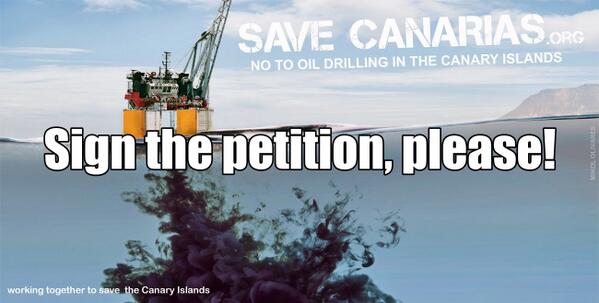 elafurst's tweet photo. We join the movement against oil exploration in Canaries. Sign! http://t.co/GNRl2xWXye  via @Save_Canarias http://t.co/6DpuJx7zJZ