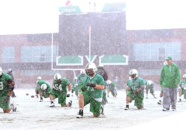 coachingsearch's tweet image. Spring ball opened today at Marshall.