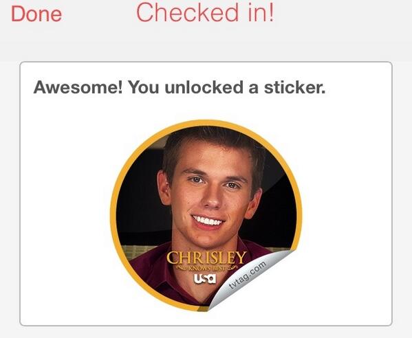 ChrisleyUpdates's tweet image. Don't forget to check in on @TVTag to get a new #ChrisleyKnowsBest sticker!