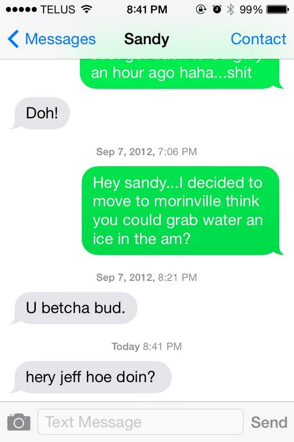Dub_City's tweet photo. After a year and a half of no communication, ladies and gentlemen..I give you the reemergence of SANDY! http://t.co/pfFPiqdoyg