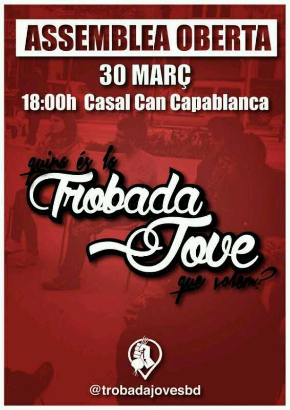 Ep! Que aquest diumenge torna la <a href="/TrobadaJoveSBD/">TrobadaJove Sabadell</a> amb una Assemblea Oberta per parlar com es fa la 3a, no hi falteu!