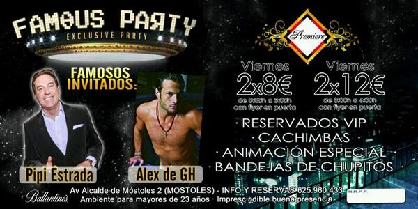 Este Viernes 28 en Sala Premiere,Mostoles con <a href="/PipiEstrada1/">Pipi Estrada</a> :))