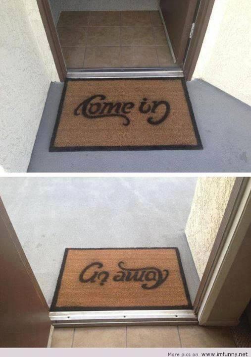 perspective_pix's tweet photo. Awesome doormat! http://t.co/lpk9xzakDN