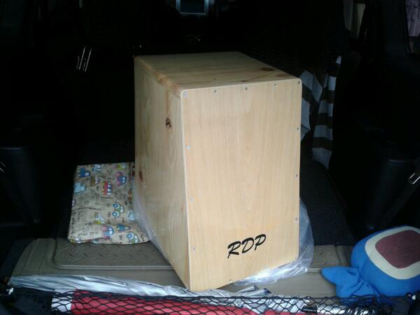 RDP cajon trapesium dari kayi Jati Belanda.