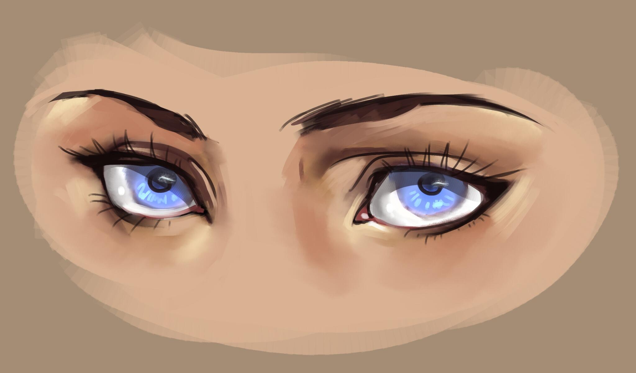 Anime Eyes Practice by saflam on DeviantArt