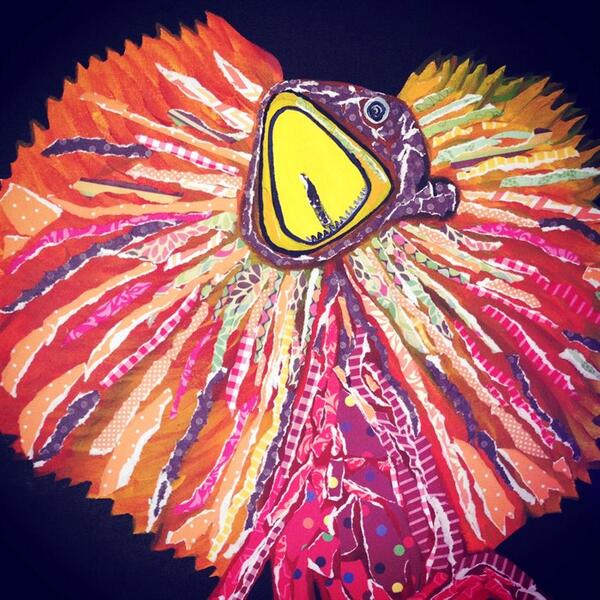 Added my #painting "Frilled Neck" goo.gl/6b9LIW to PaintingsILove via <a href="/paintingsilove/">PaintingsILove</a>