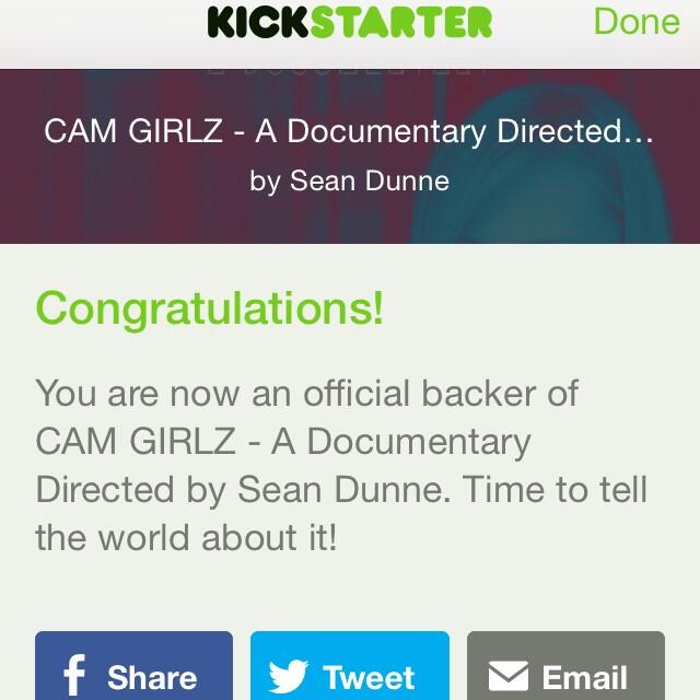 8 days left, if you haven't donated. It only takes a minute. #camgirlzdoc @camgirlzdoc http://t.co/w<a href="/tag/camgirlzdoc"class="tags"><span>#camgirlzdoc</span></a>