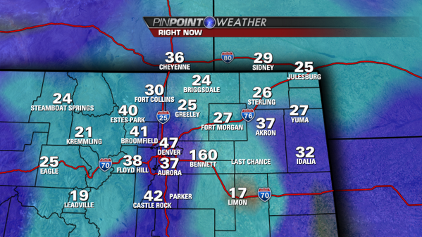 JenniferBroome's tweet photo. It's a warmer morning but wow check out heat wave in Bennett, CO. #sensorfail http://t.co/eFHxb6MgCu