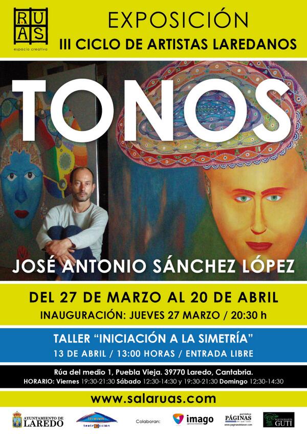 Ultimando detalles para la inauguración de mañana. José Antonio Sánchez López, su #Tonos, y nosotros os esperamos.