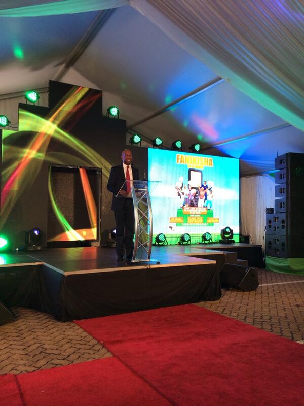 bettymwangithuo's tweet photo. Bob Collymore at award ceremony for fanikisha na mshwari where someone lucky has won 5m ksh! http://t.co/D6v7EnBFrI