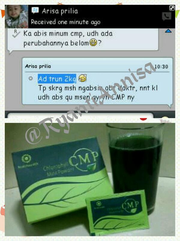 Turun 2kg! Keren! Mau berat badan turun juga? Order CMP di <a href="/RyantiAnnisa/">AnnisaRyanti</a> Pin:24F3993A, tersedia dua rasa lho