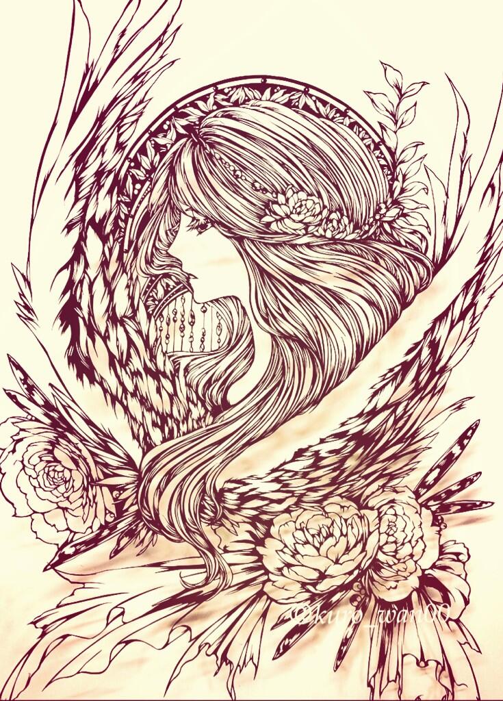 切り絵 女性の肖像 切り絵作家 Ami on X: 