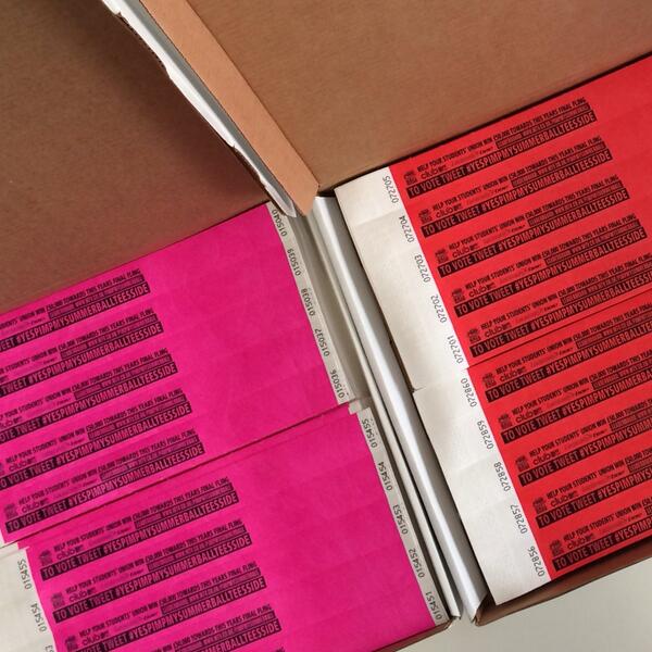 Yet more #YESPimpMySummerBallTeesside wristbands for events. Any clubs in boro need any free let me know
