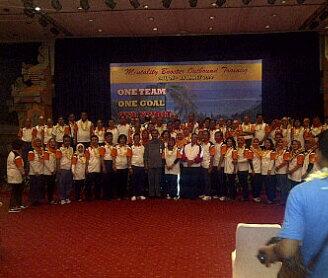 Outbound with Direktorat Perencanaan Teknis Pembangunan Kawasan Transmigrasi in Discovery Kartika Plaza Hotel Bali