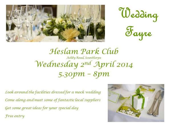 Spread the word about our wedding fayre, the venue will be dressed by <a href="/DazzledBe/">BeDazzled</a>. Over 20 amazing local suppliers