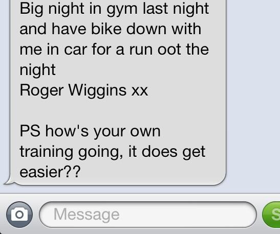 Ahead of his @RideOfTheLions cycle challenge this summer dad's got a new name for himself #wiggo #toogood 😭🚲