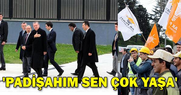 İstanbul'da bir inşaat işçisi Erdoğan'a "PADİŞAHİM SEN ÇOK YAŞA" diye seslendi.. dha.com.tr/basbakan-recep…