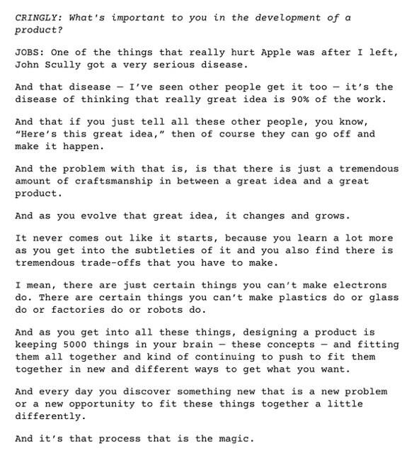 John Maeda On Twitter Steve Jobs On The Disease Of