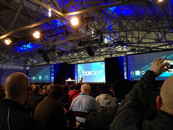 JohnHathaway's tweet photo. Full house this morning at #boxdev http://t.co/Oe8rfpdGiF