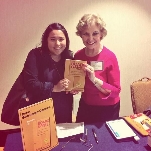 AyaraThai's tweet image. Meeting Betsy, author of #theboardgame: how smart women become corporate directors #CEOBootcamp