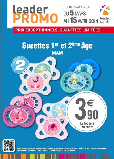 LeaderSante's tweet photo. Bébé a égaré toutes ses sucettes ? @LeaderSante vous propose non pas une mais DEUX sucettes MAM au prix d'une seule ! http://t.co/lQEw7Uc3pU
