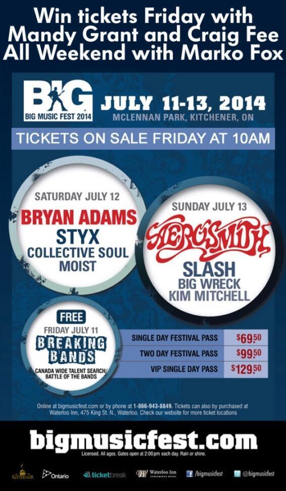 1075daverocks's tweet image. .@darryllaw @bigmusicfest TIX ON SALE 10am @aerosmith @IamStevenT @bryanadams @STYXtheBand @CollectiveSoul @slash