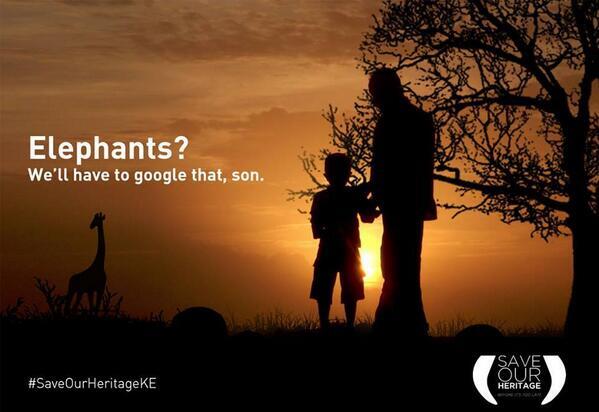 Nakumatt's tweet photo. We do not inherit the earth from our ancestors, we borrow it from our children #GreenWednesday #HandsOffOurElephants http://t.co/waKUIT1LsE
