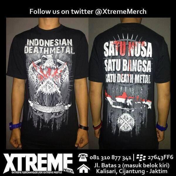 TS IDDM "Satu Nusa Satu Bangsa Satu Death Metal", yuks order di <a href="/XtremeMerch/">X T R E M E 𖤐₆₆₆</a>, IDR 115.000,-, Info: 081 310 877 341