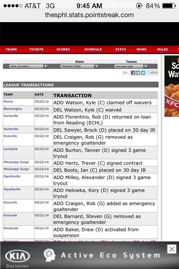 dbrem86's tweet image. @SPHL @SPHL_Nation pretty greasy transaction in the north... #fishy #tradedeadline? #sameowner #watsontopeoria