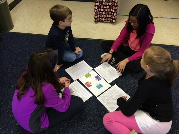 LauraC0621's tweet photo. Reciprocal teaching and rich discussions about text in Miss Murphy's class! #collaborativelearning @myccs http://t.co/faHXuF1YxT