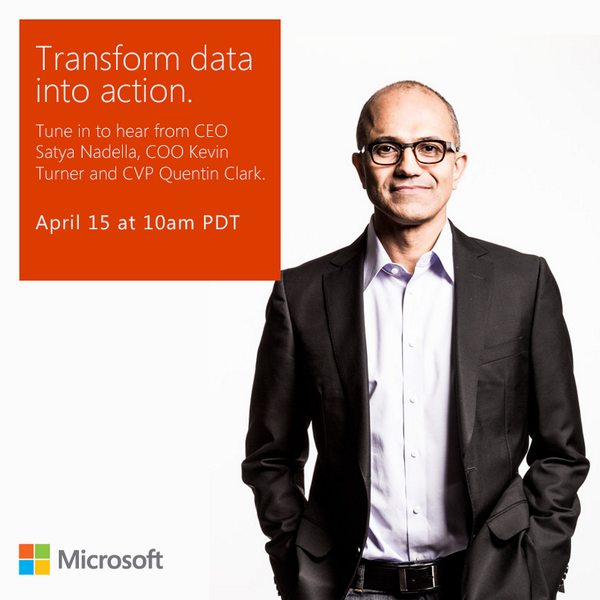 Microsoft liderlerinin SQL Server 2014 ile ilgili yapacakları canlı yayını kaçırmayın! msft.it/6188gsdy