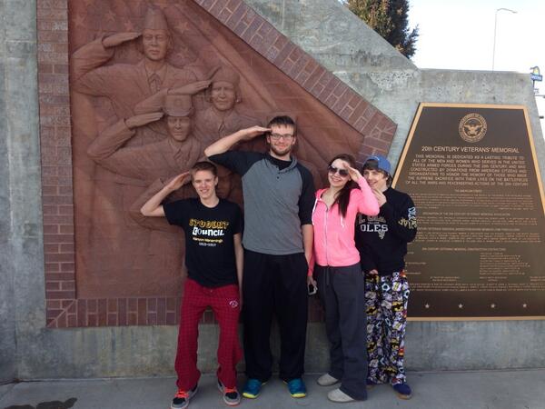 1st scenic stop North Platte, NE.  Veterans memorial and North Platte Canteen #ww2 #kwco <a href="/KWactivities/">Kenyon-Wanamingo</a> #nosnow 🌞