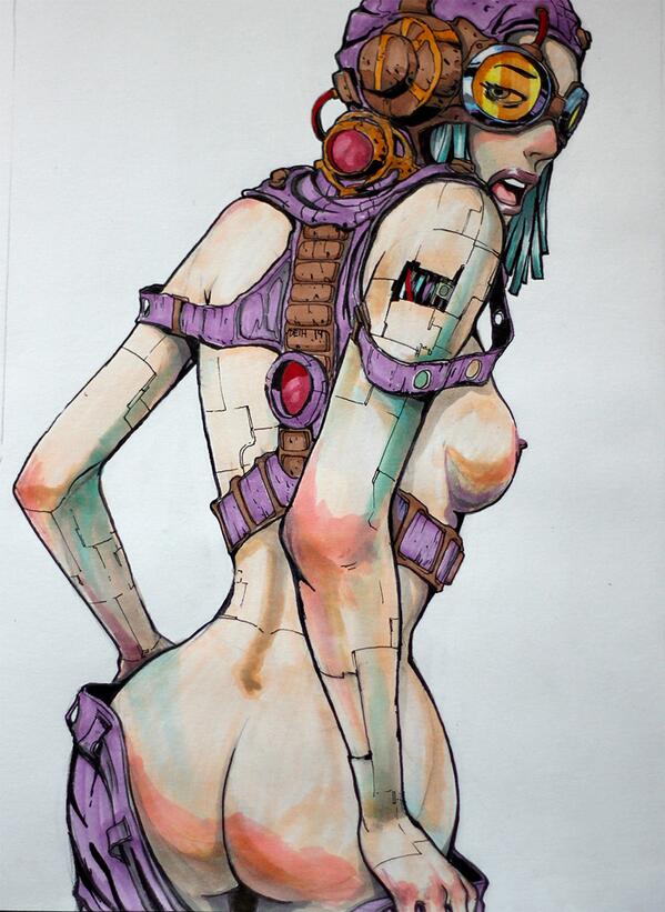 Check muy las drawing. Erotic cyborg. eldeih.com/blog-2/