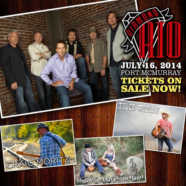 RockinRiverProd's tweet photo. @DiamondRioBand will be joined by local country artists @CraigMoritz the Shantelle Davidson Band and Tyler Whelan! http://t.co/wg75NKakcZ