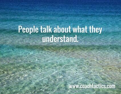 Why history is discussed more than future.  RT:  People talk about what they understand. #biztip #smallbizcoach