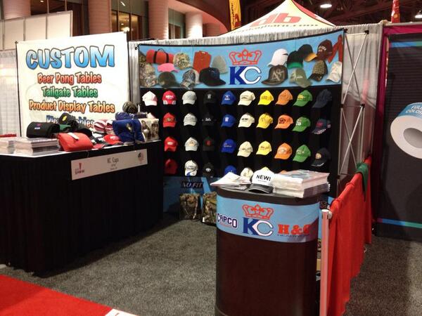 KCCaps's tweet photo. Check out our assortment! Rande is @TheASIShow ready to take your orders! http://t.co/wj0fkEf7qG