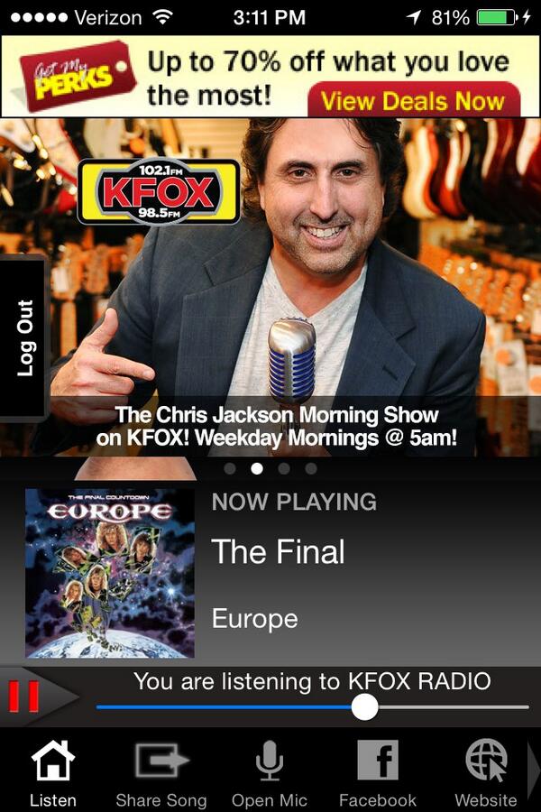 Oliver_Housman's tweet image. Currently playing on @kfox: The Final. THE FINAL WHAT!?! #bighair #KFOX #classicrock
