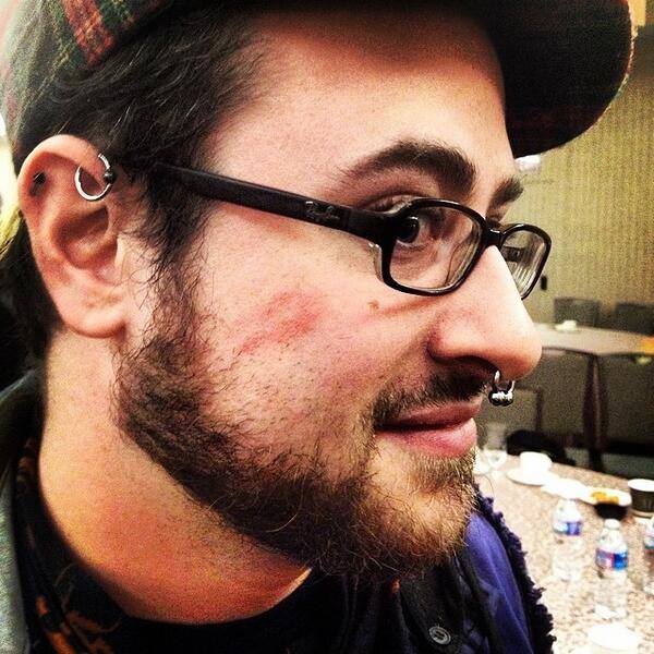 KungFuBreakfast's tweet image. The lip print of #bettydodson #ccon #catalystcon #sexicon #lipstick #kungfubreakfast