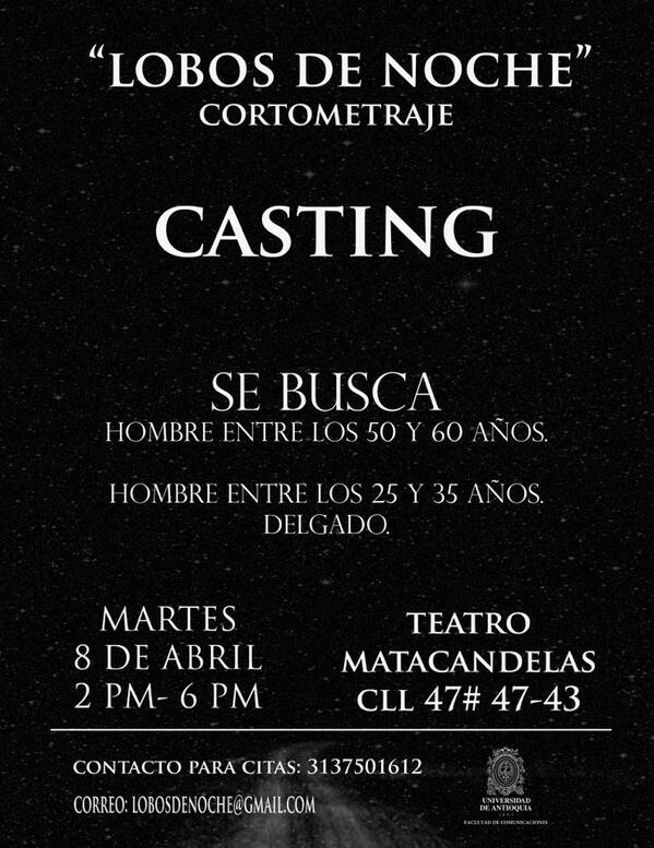 Cinemaclub12's tweet photo. ¡Atentos!, los invitamos a compartir la imagen con aquellos que puedan interesarse con el siguiente #casting: http://t.co/3ON5UtWxuB