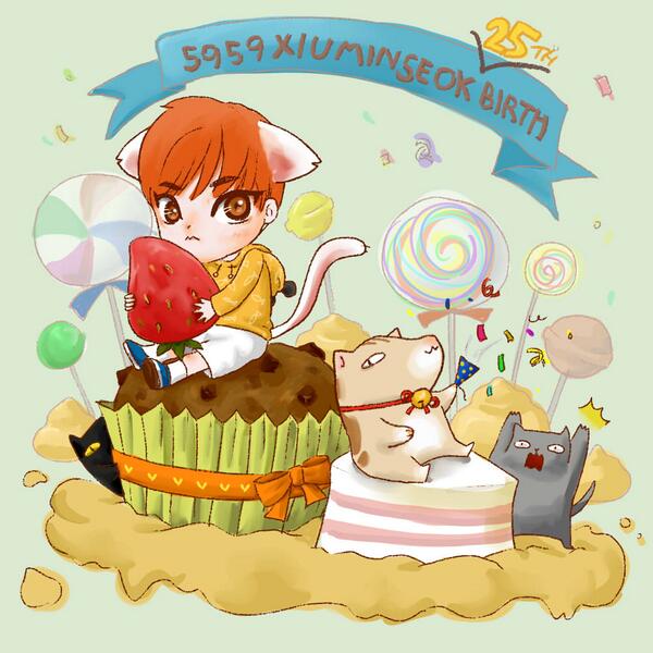 xiaoxiuming's tweet photo. 오구오구! 어제 바쁜 바람에 올리지 못해서 그냥 이제서라도 올리는 ㅠ_ㅠ... 민석데이+1 미안하다 민석아.. 다시 한번 축하해! #시우민 #HappyXiuminDay http://t.co/6jTEucBksT http://t.co/dMsllVIiu2
