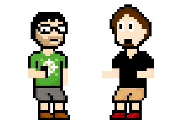 Andyanick's tweet photo. RT Bit Bites Ep 2 is in the works &amp; coming soon! Here's a peak at two new but familiar faces that will be in it: http://t.co/bQ8YwjJQ62