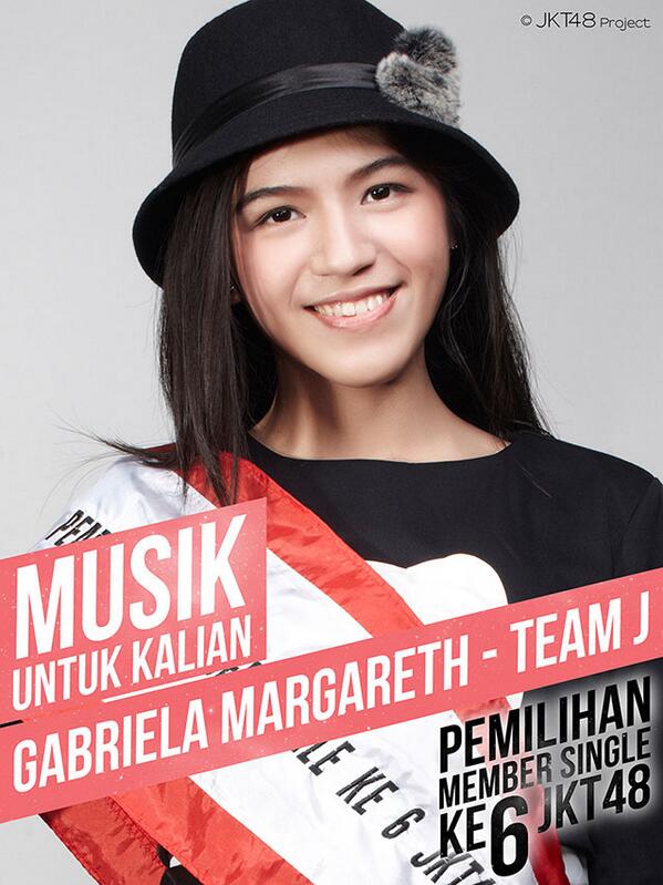 Gabyciouss's tweet photo. Jangan lupa vote @gabyJKT48 buat single ke-6 yah :D, masa' cuman satu kali masuk senbatsu river sama MV Hanikami? http://t.co/AGBgP8AkFV