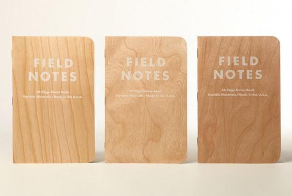 WIRED's tweet photo. Field Notes has done the impossible: its paper pages are now also bound in wood http://t.co/yDaWKBpQRZ http://t.co/xDVT3rcneI
