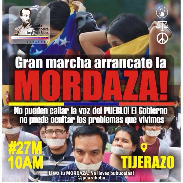 CarlosGraffe's tweet photo. CARABOBO! Mañana 10am nos vemos en el Tijerazo d la Av Bolívar! El gobierno no puede callar la voz dl pueblo! PÁSALO! http://t.co/yFTXCpbnlv