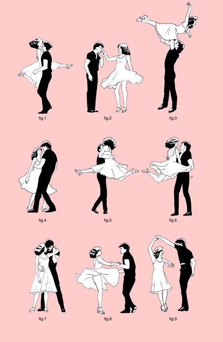 LancasterDance's tweet photo. An awesome dance illustration from a true classic #DirtyDancing http://t.co/XuDhdG2080
